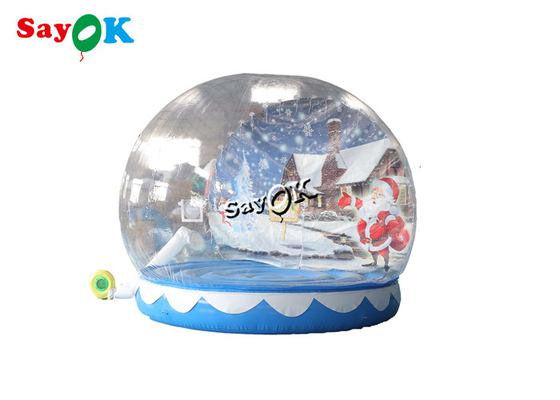 Transparente aufblasbare Weihnachtsschlag-Haus-Schnee-Kugel 3m 10ft für Weihnachtsdekoration