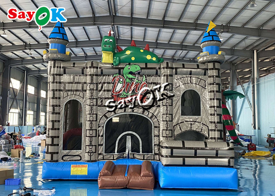 Dino Stroll Inflatable Bounce House-Dia mit Ball Pit Pool