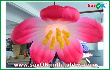 1.5m rosa hängende aufblasbare LED Blumen-aufblasbare Beleuchtung für Partei