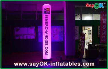 Beleuchtungs-Dekorations-Spalten-aufblasbare Säule der Werbungs-LED aufblasbare mit Logo-Drucken