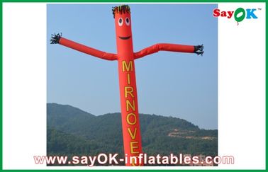 Dauerhafte Nylonwerbungs-aufblasbarer Luft-Tänzer/Himmel Himmel-Tänzer-Inflatable Red Rip-Stopps