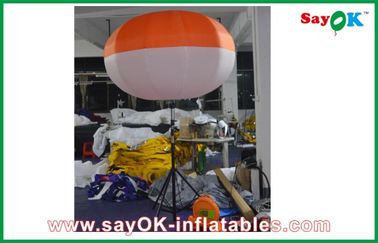 2m Nylon-Stoff-aufblasbarer geführter Stativ-Ball, Beleuchtungs-Dekoration LED annoncierend aufblasbare