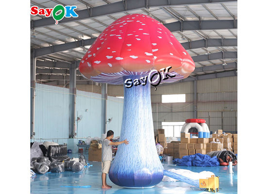 5m 16.5ft voller Druckfarbiger aufblasbarer Pilz mit Luft-Gebläse