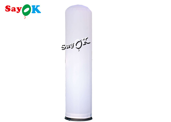 Kundenspezifische weiße aufblasbare LED-Säulen-Spalte für Werbung
