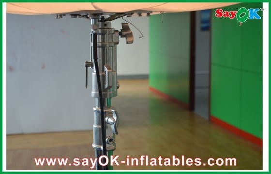 aufblasbare Beleuchtungs-Dekoration 2m Durchmessers, weißer LED-Stand-Ball mit Nylonstoff für die Werbung