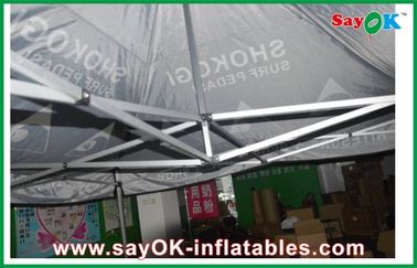 Yard-Überdachungs-Zelt-Schwarz-faltendes Zelt im Freien, riesiges wasserdichtes Zelt mit Aluminiumrahmen