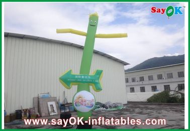 Werbung des aufblasbaren Luft-Tänzer-Man Rip-Stopp Inflatable-Tanzen-Mannes mit der gebenden Richtung, aufblasbarer Luftröhren-Mann
