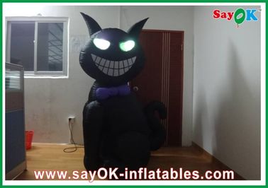 1m - 4m aufblasbare Halloween Katze mit Führen-Beleuchtung Prahler-Mieten