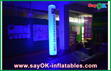 Gerade Säulen-aufblasbare Beleuchtungs-Dekoration H1 - 3m Nylon-Stoff mit Logo