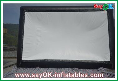 Tragbarer Kinoleinwand-Projektions-Stoff im Freien aufblasbarer Fernsehschirm 6 x 3m CER/SGS Zertifikat