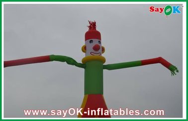 Bein-aufblasbarer Luft-Tänzer des Luft-Werbungs-Mann-zwei, aufblasbarer Clown-Rip Stopp Nylon-Stoff
