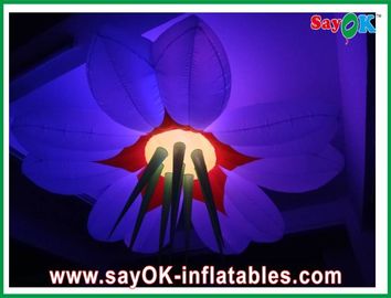 Dekorativer Nylonstoff-aufblasbarer Blumen-Durchmesser 2.5m mit geführter Beleuchtung