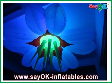 Dekorativer Nylonstoff-aufblasbarer Blumen-Durchmesser 2.5m mit geführter Beleuchtung