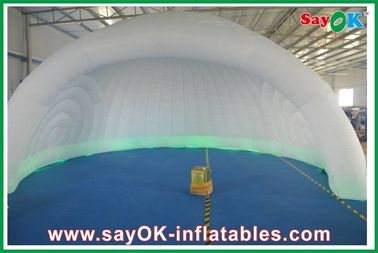 Des aufblasbaren dauerhafter 210D Oxford Stoff aufblasbares der Hauben-Zelt-geodätischen Kuppel Zelt-des im Freien kampierender Durchmesser-5m Luft-Zelt-