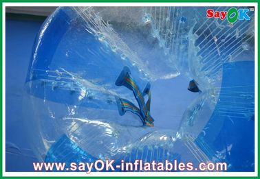 transparenter/blauer Stoßball 0.8mm PVCs aufblasbarer Sportspiel-,