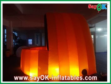 Aufblasbare Werbungsstand-orange Stoff Inflatalbe-Bar Airproof für Kneipe/Ereignis mit geführter Beleuchtung