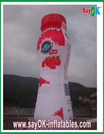 Feuerfeste PVC-Planen-aufblasbare Jogurt-Flasche für Adversting-Kampagne
