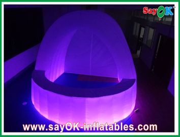 Nachtklub-Anzeigen-Stange mit LED-Licht-Werbungs-aufblasbarem Stange UL-Zertifikat-Gebläse PVC L4 X W4 X H3.5m