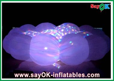 White Party LED Ball aufblasbare Requisiten weiß gefärbte aufblasbare Wolke für Nachtclub