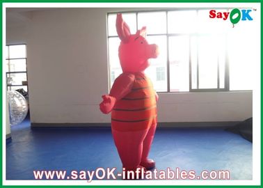 Aufblasbare Ballons Werbung Langlebige Aufblasbare Zeichentrickfiguren 0,5 mm PVC-Schweinchen Bewegtes Zeichentrickfilm