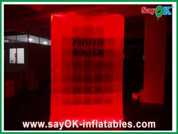 Aufblasbare Partei-Dekorationen 12 LED beleuchtet aufblasbare Explosion Photobooth, das SGS für Festival-Ereignis druckt