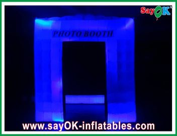 Ereignis-Stand zeigt dauerhafter Oxford-Stoff-aufblasbaren Passfotoautomaten, geführte Lichter sprengen Passfotoautomaten an
