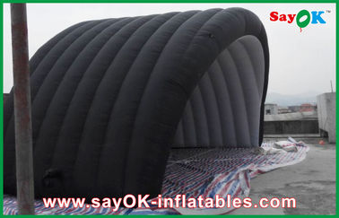 Schwarzes wasserdichtes aufblasbares Luft-Zelt mit Oxford-Stoff und PVC-Beschichtung für aufblasbares Arbeits-Zelt Ourdoor