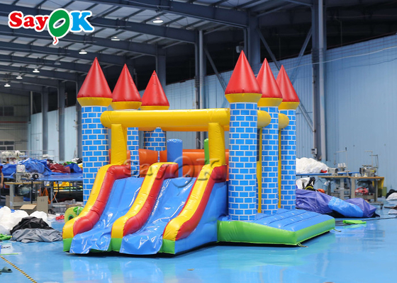 Der Spielplatz-buntes aufblasbares Schlag-Haus der Kinder mit Dia 5m 16.40ft