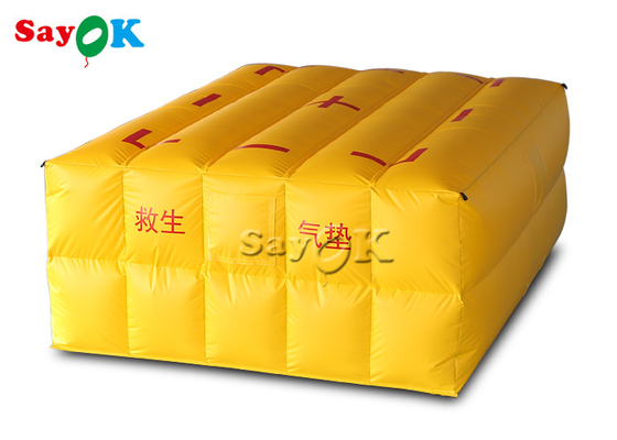 Quadrat-aufblasbare lebensrettende Auflagen-gelbe Wasser-Lebensrettungs-Ausrüstung