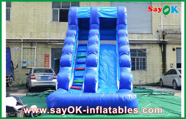 Außenwasserrutsche Sprunghaus Komisch PVC aufblasbarer Sprungrutsche Wasserdicht für Kinder