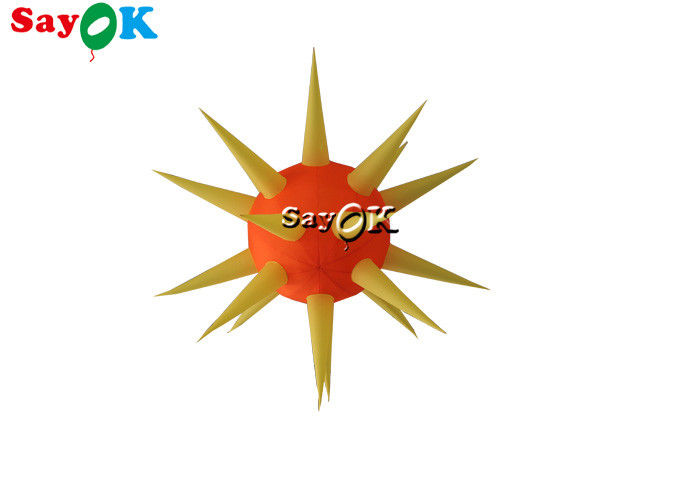 Decke verschob aufblasbare Partei-Ereignis-Dekoration LED Spike Ball For Club Stage