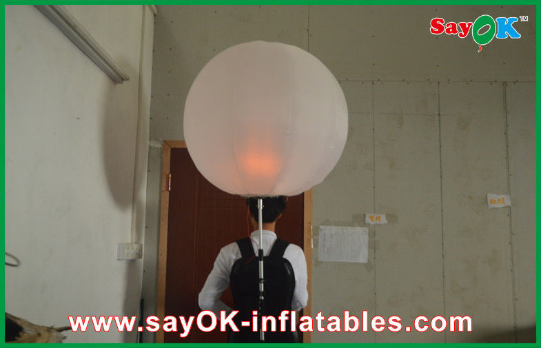 Kundengebundener geführter aufblasbarer Rucksack-Ballon-Stativ-Ball für Anzeige