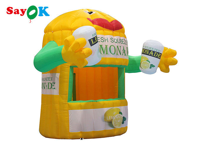 Aufblasbares Rasenfeld Außenzelt Aufblasbare Limonade-Stelle mit Luftbläser für die Werbung