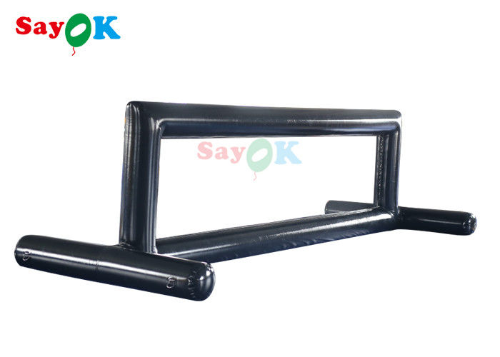 Saturn Wasserspielzeug 4x2x1,5m Aufblasbare Volleyball-Pool-Schwimmer mit Netzwasser-Party-Spielzeug