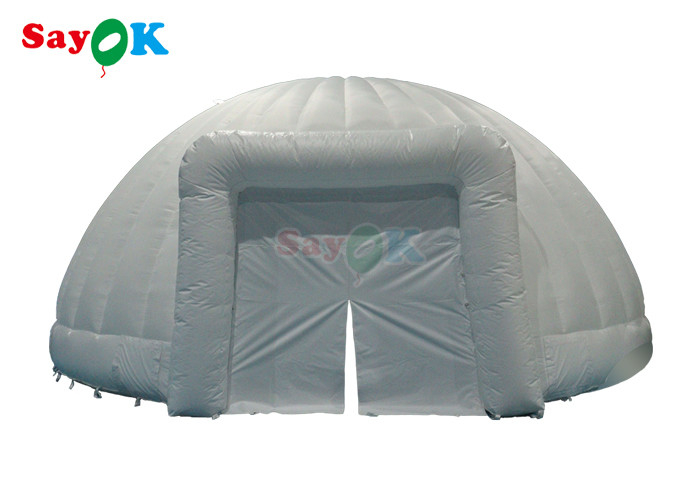 PVC-Platten-Doppeltür Led aufblasbare Kuppelzelte für Outdoor-Party-Veranstaltungen