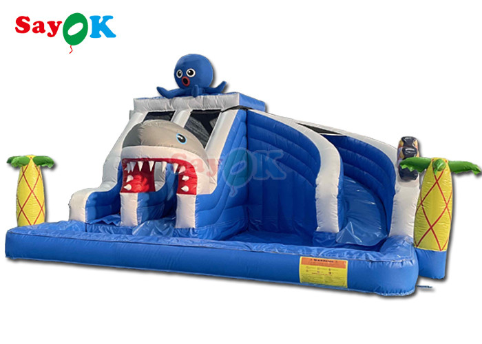 Aufblasbarer Wasserrutscher mit Pool 19.7ft Riesen aufblasbarer Wasserrutscher für Kinder