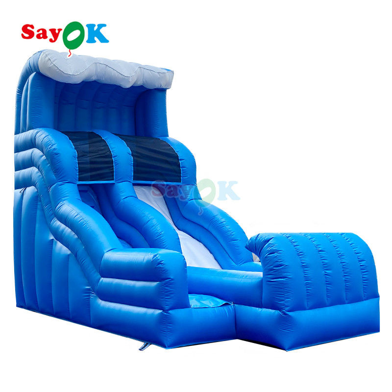 Kommerzielle aufblasbare Wasserpark-Spiele-Rutschen Außenwasserrutsche Springen aufblasbare Wasserrutsche für Erwachsene