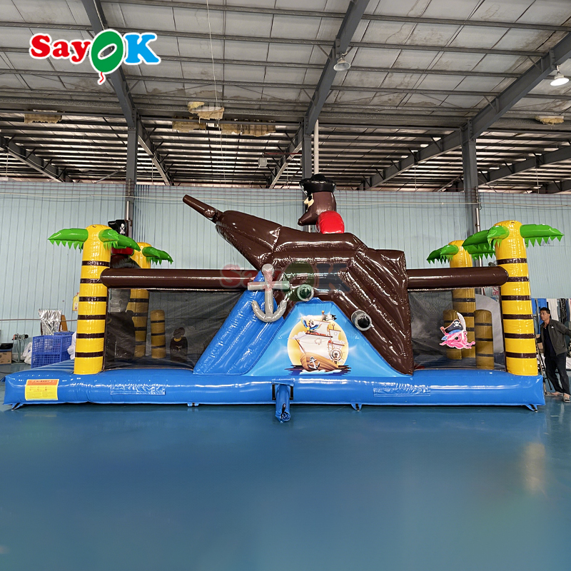 Custom Commercial Bouncing Aufblasbares Schloss Piratenschiff Aufblasbares Bouncer Slide für Kinder