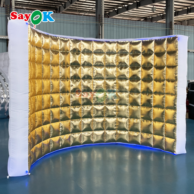 Inflatable Photo Booth Wall with LED for Parties and Events
