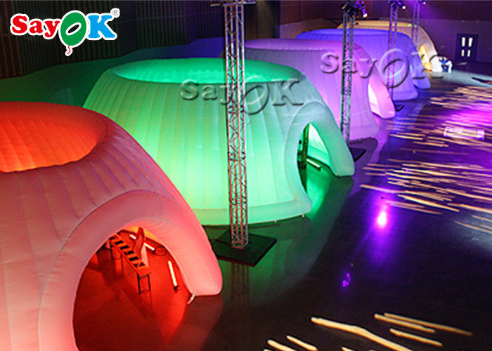 Auswärtszelt aufblasbares Zelt Event 6m aufblasbares Iglu und Kuppelzelt mit LED-Licht