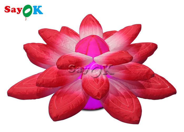 3.28ft Lobbybühnenbild mit den roten aufblasbaren Lichtern, die Lotos hängen