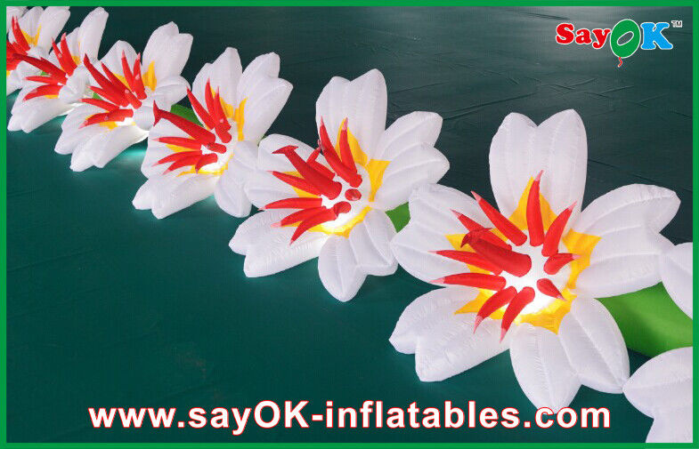 Blumen-Ketten-bunter Oxford-Stoff der Hochzeits-Dekorations-aufblasbarer LED