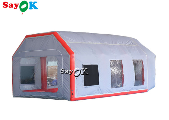 Aufblasbarer Arbeits-Zelt-Gray Air Tight Inflatable Tent-Auto-Spray-Stand imprägniern Anti-UV