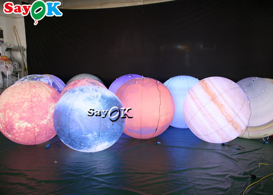 Planeten PVC-Material LED enormes hängendes aufblasbares beleuchtendes Dekorations-acht