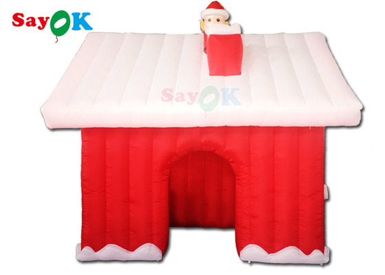 Einkaufszentrum-aufblasbare Feiertags-Dekorationen aufblasbare Santa House Tent