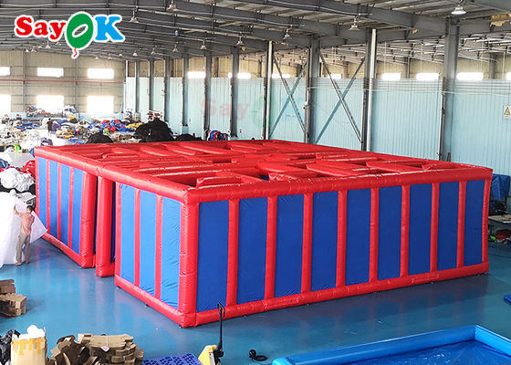 9m 27ft aufblasbare Sportspiel-Hindernislauf-Explosion im Freien Maze Inflatable Games For Kids