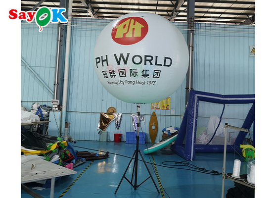 LED-Halterungs-Boden-aufblasbarer Ballon-interaktive Dekorations-Licht-Ereignis-leuchtende Ball-Werbung