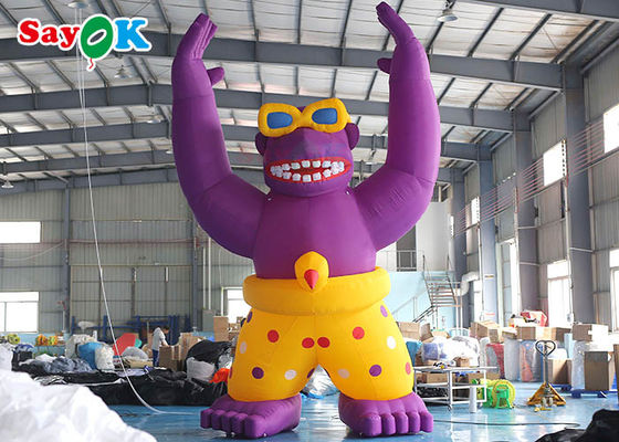 Riesige Oxford-Stoffe aufblasen Zeichentrickfiguren Aufblasbare Gorilla Werbung