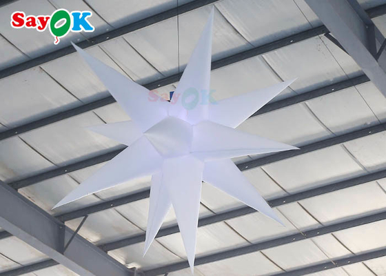 2m aufblasbare beleuchtende Dekorations-hängende Stern-Tätigkeits-im Freien dekorative Lampe