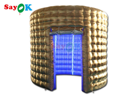 Partei-Kinderaufblasbarer Passfotoautomat oben 360 LED-Licht-Passfotoautomat